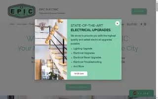Epic Electric - Utah | Electrical Contractor & Professional Electricians website