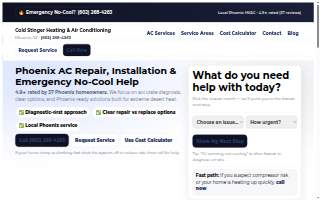 Cold Stinger Heating And Air Conditioning Phoenix Arizona