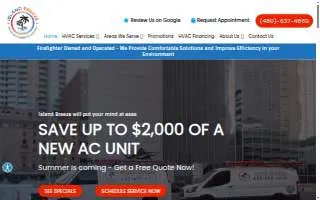 Island Breeze Air Conditioning & Heating LLC website