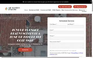 Air Masters HVAC Inc website