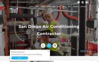 San Diego Air Conditioning Contractor website
