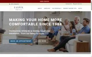Eastin Heating and Air website