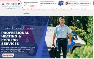 Aire Serv of Dallas website