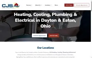 CJS Heating and Air of Columbus website