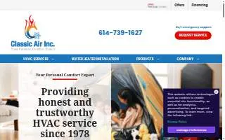 Classic Air website