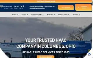 Hetter Heating & Cooling website