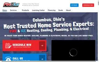 Fire & Ice Heating and Air Conditioning website