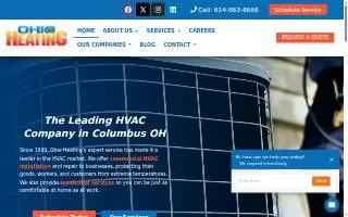 Ohio Heating website