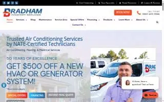 Bradham Comfort Services, Inc. website