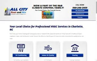 All City Heat and Air website
