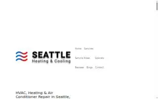Seattle Heating & Cooling website