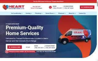 Heart Heating, Cooling, Plumbing & Electric of Denver website