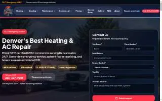 Denver's Best Heating & AC Repair website