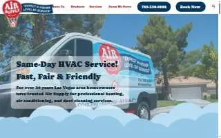 Air Supply Heating and Cooling of Las Vegas website