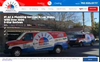 Nevada Residential Services Air Conditioning & Heating website