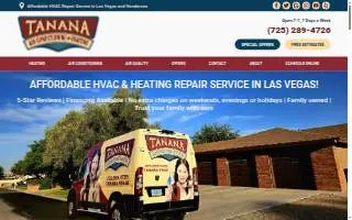 Tanana Air Conditioning & Heating website