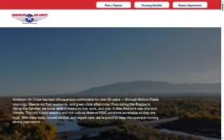 Anderson Air Corps Heating & Cooling website