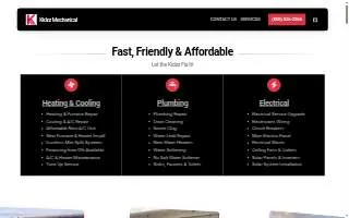 Kidzz Mechanical website
