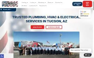 Strongbuilt Plumbing Air Electrical website