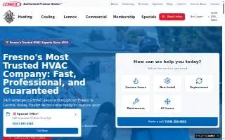 Roo's Heating And Air Conditioning - AC Repair Fresno website