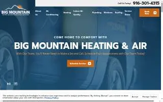 Big Mountain Heating & Air Conditioning website