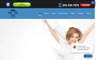 True Cool Air Conditioning Service Inc website