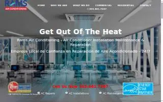 Rams Air Conditioning INC website