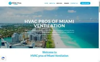 HVAC pros of Miami website