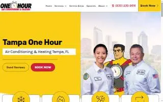 One Hour Air Conditioning & Heating of Tampa website