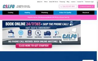 CALFO Home Services website