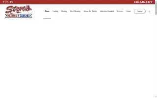Steve's Heating & Cooling of Kansas City website