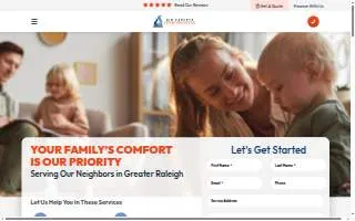 Raleigh Heating and Air website