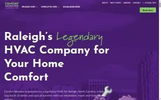 Comfort Monster Heating & Air website
