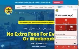 Yellow Dot Heating & Air Conditioning website