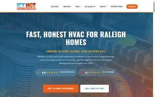 Icy Hot Heating and Air Conditioning website