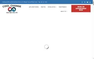 Cool Change Heating and Air website