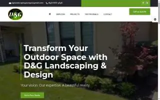 D&G Landscaping & Design website