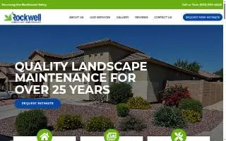 Rockwell Landscape Maintenance website