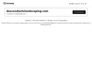 Descendants Landscaping website