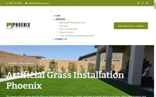 Phoenix Landscapers, Landscaping Design and Tree Services website