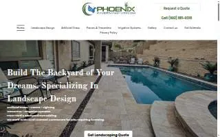 Phoenix Pavers and Turf website