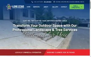 Lone Star Landscaping and Tree Service website