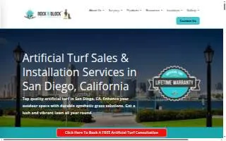 Rock N Block - Turf N Hardscapes - San Diego website