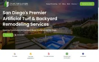 United Turf & Pavers website