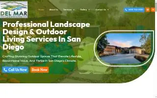 Del Mar Landscapes website