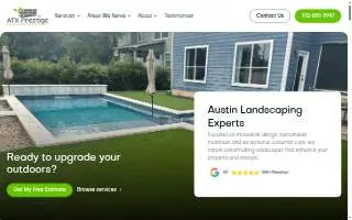 ATX Prestige Landscaping website
