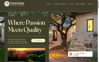 Green Ease Landscapes & Design website