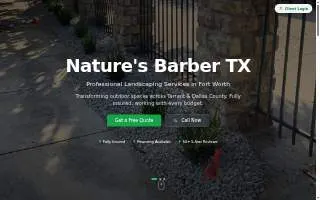 Natures Barber Tx website