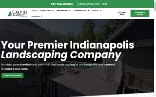 Calvin Landscape website