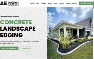 AE Landscape Borders of Indianapolis website